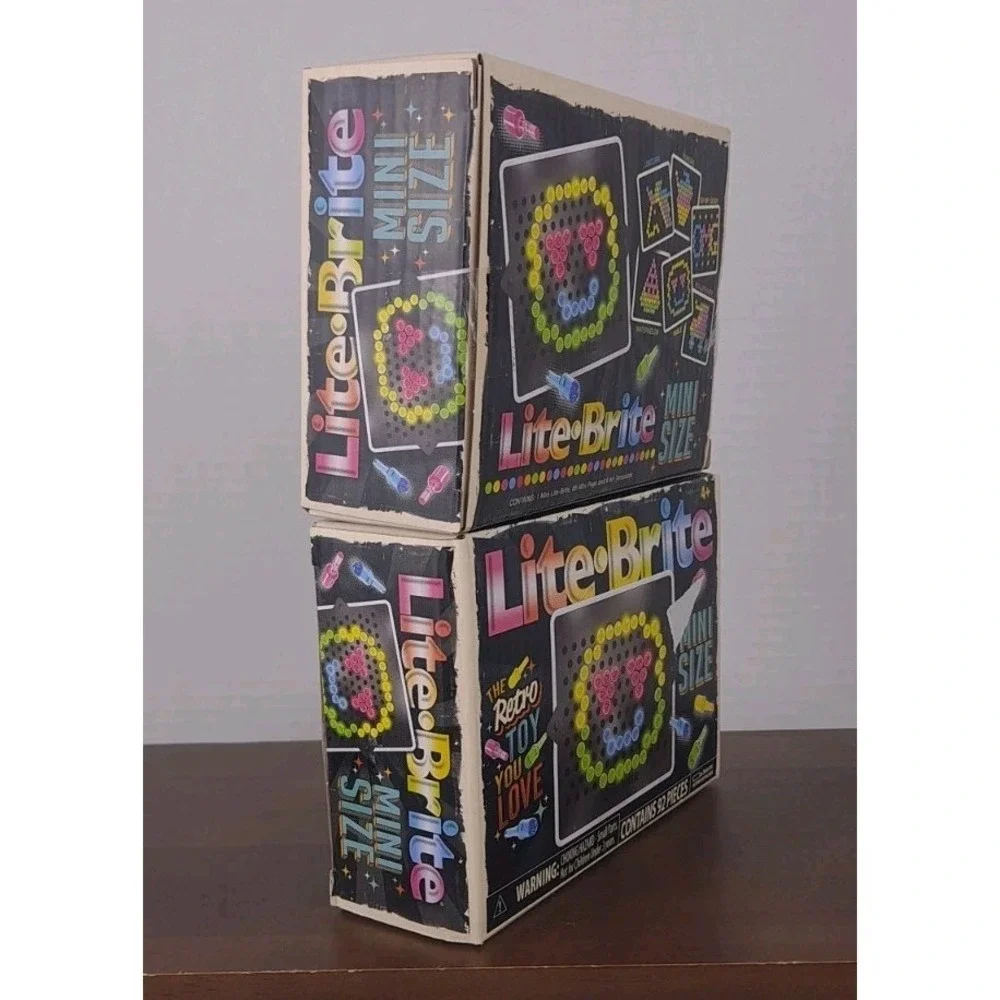 Mini Size Lite Brite Touch Kids' Light-Up Game Toy 92 Pieces Set Of 2